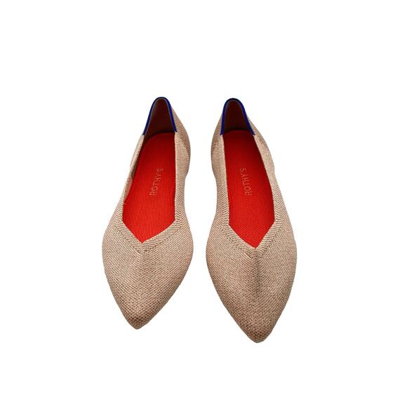 Rothy’s The Point Rose Metallic Women’s Size 10 - Picture 3 of 8